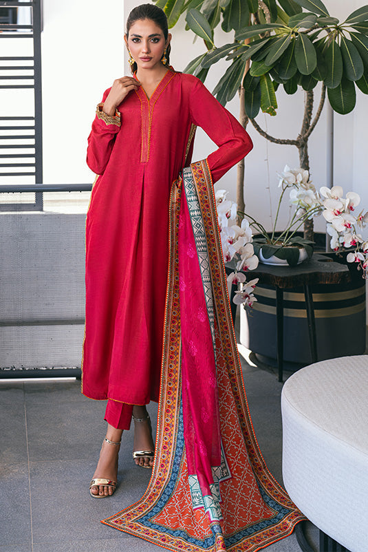 Zaaviay Stitched Eid Edit Collection Zarmina (Three Piece)