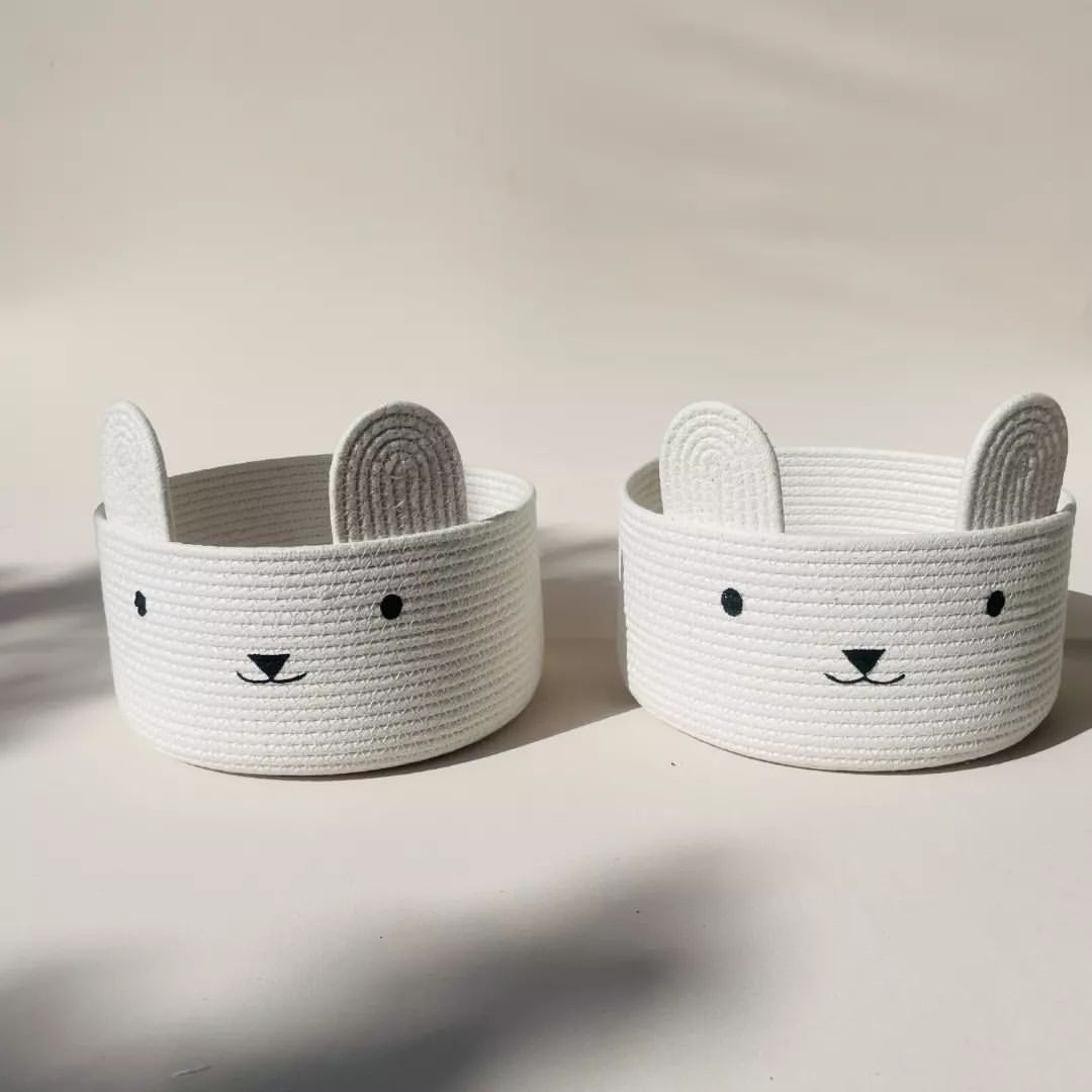 Bunny Design for Kids Room, Toy Storage, and Nursery Décor
