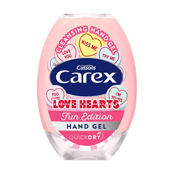 Cussons Carex Love Hearts Hand Cleansing Gel 50ml