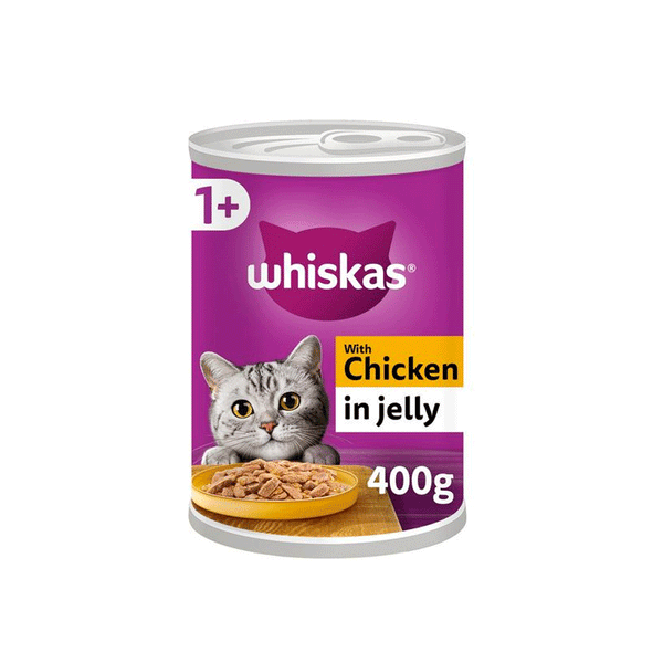 Whiskas With Chicken In Jelly Tin 400g