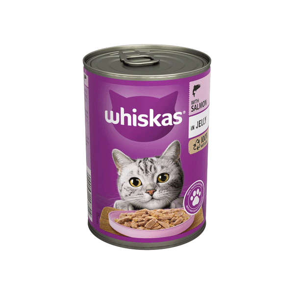 Whiskas With Salmon In Jelly Tin 400g