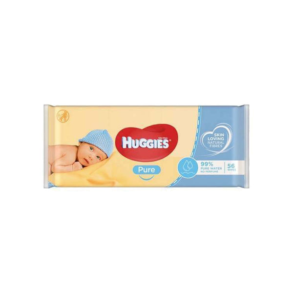 Huggies Pure Wipes 56s Imp