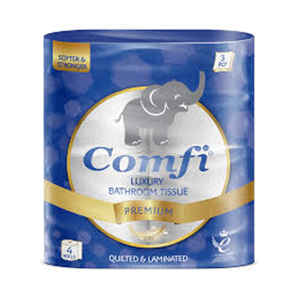 Comfi Luxury Bathroom Tissue 4 Rolls