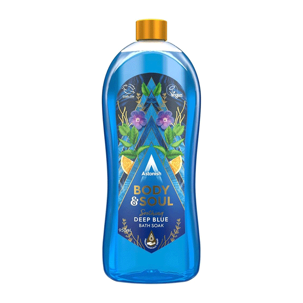 Astonish Body & Soul Soothing Deep Blue Bath Soak 950ml