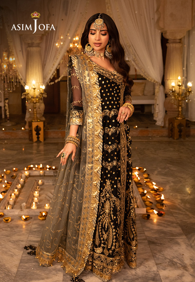AJSH-08 EMBROIDERED CHIFFON 3 PCS
