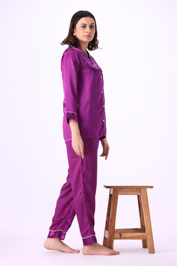 Valerie Women Purple PJ Set 2pc-VL-GORGEOUS-PUR