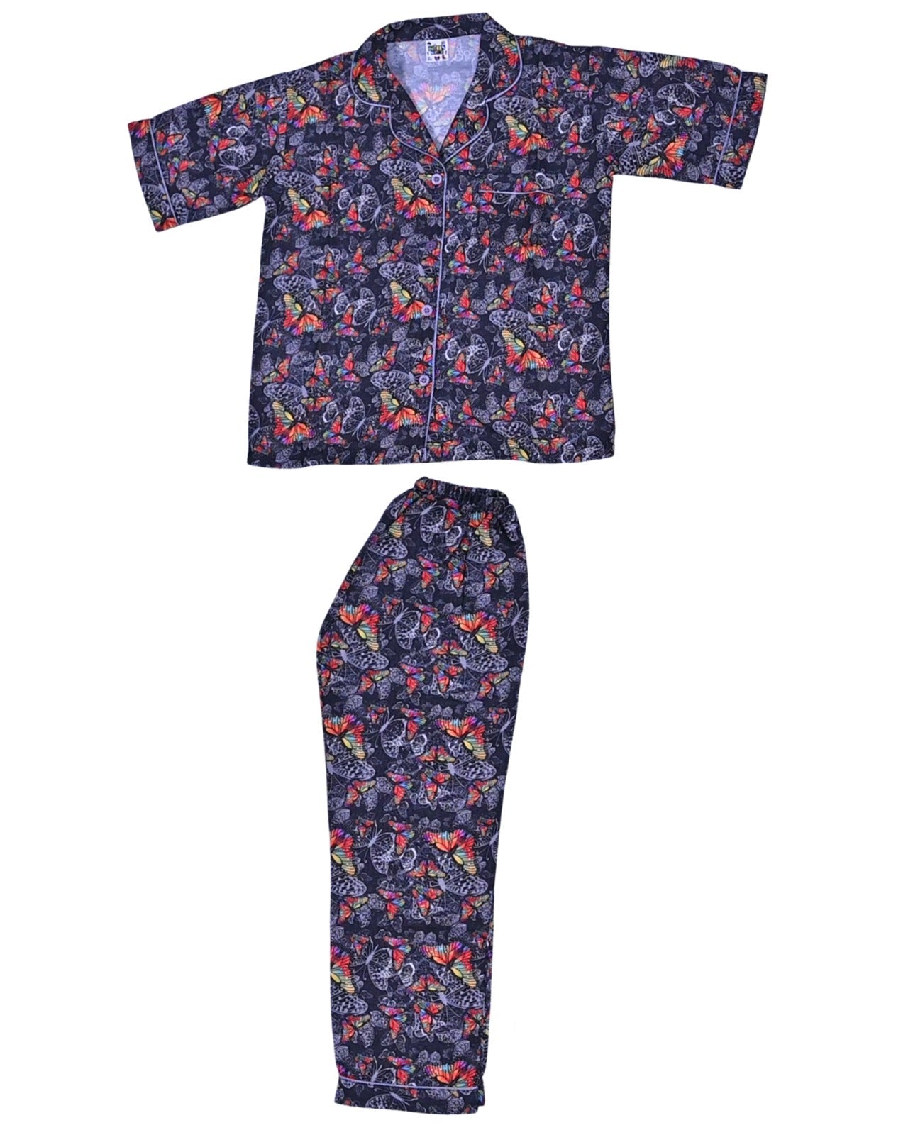 Kids klub cozy sleepwear breathable & light weight pajama set-animal; blue; multicolor
