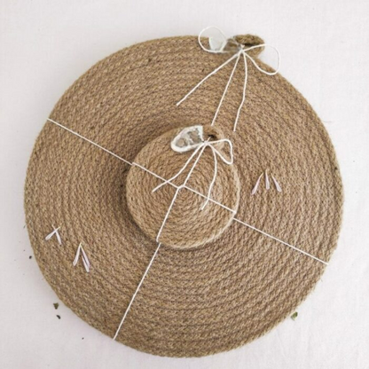 Jute Placemats – 14-Inch Round Mats - Set of 6