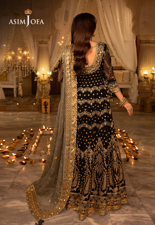 AJSH-08 EMBROIDERED CHIFFON 3 PCS