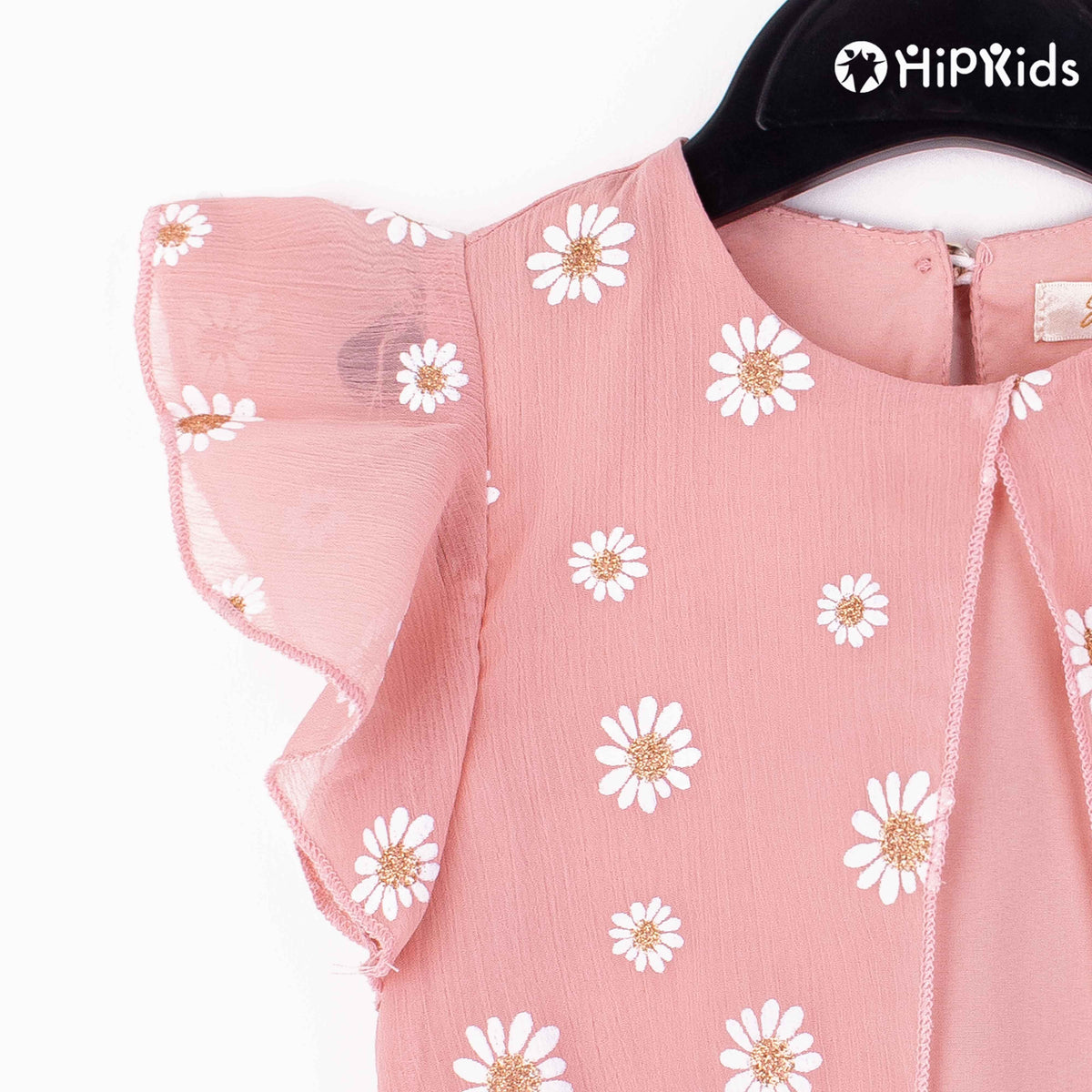 Baby Girl Chiffon Tea Pink Sun Flower Top