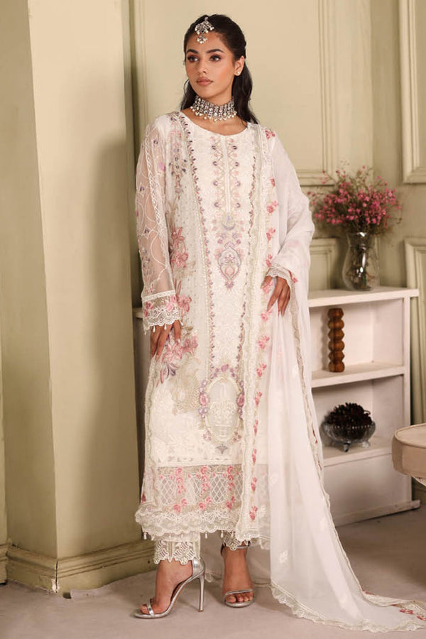 Ramsha Unstitched 3 Piece Luxury Chiffon Vol-27 Collection'2025-F-2706