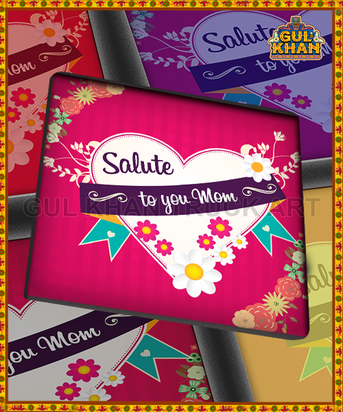 Salute To You Mom Printed (Mothers day) coaster design