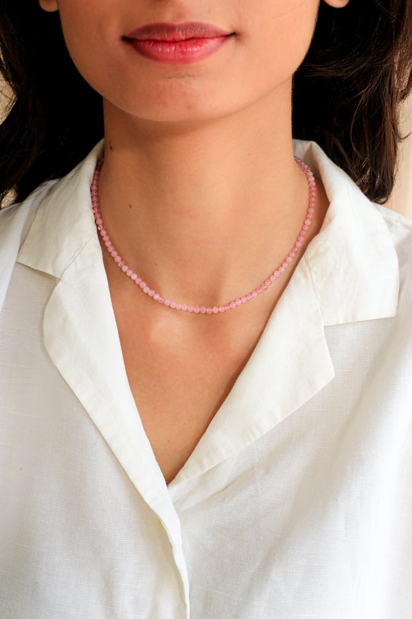 The Timeless Stone Necklace Pink