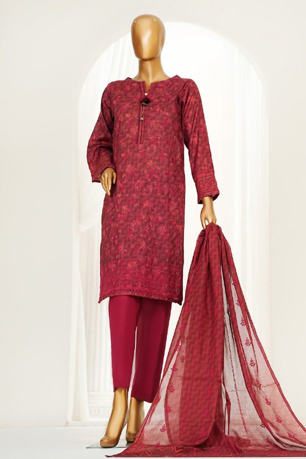 Printkari By HZ Stitched 3 Piece Chikankari Vol-04 Collection'2025-LPK-3P-503