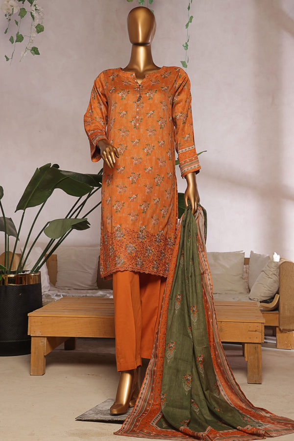 Aashkaar By HZ Stitched 3 Piece Emb Lawn Vol-05 Collection-EPL-001