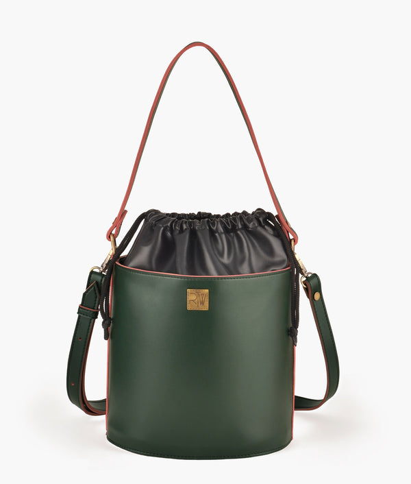 RTW Creation - Army green top-handle bucket bag