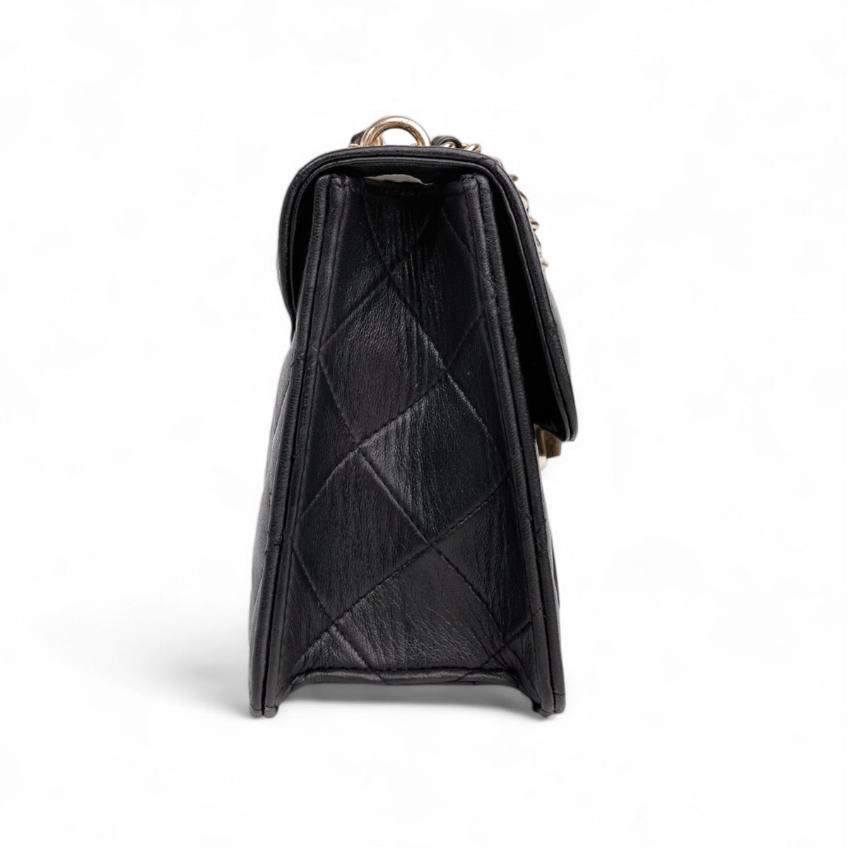 Flora Quilted Crossbody Leather Bag- tanbrown