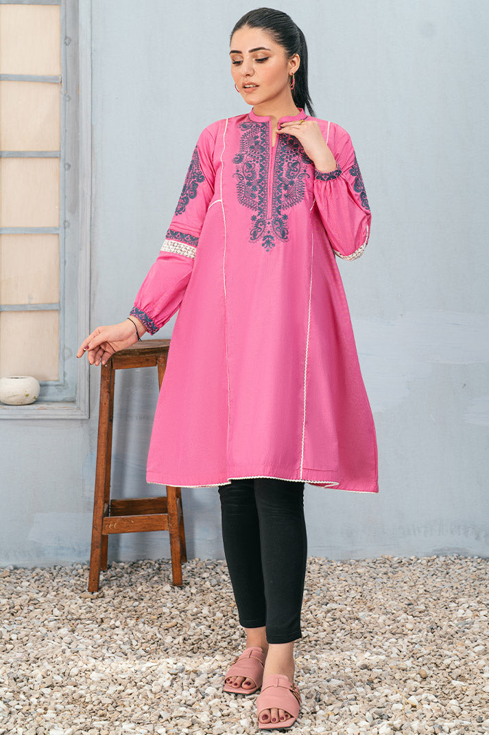 1 pc Frock Chambery Fabric Embroidery WEMB-004