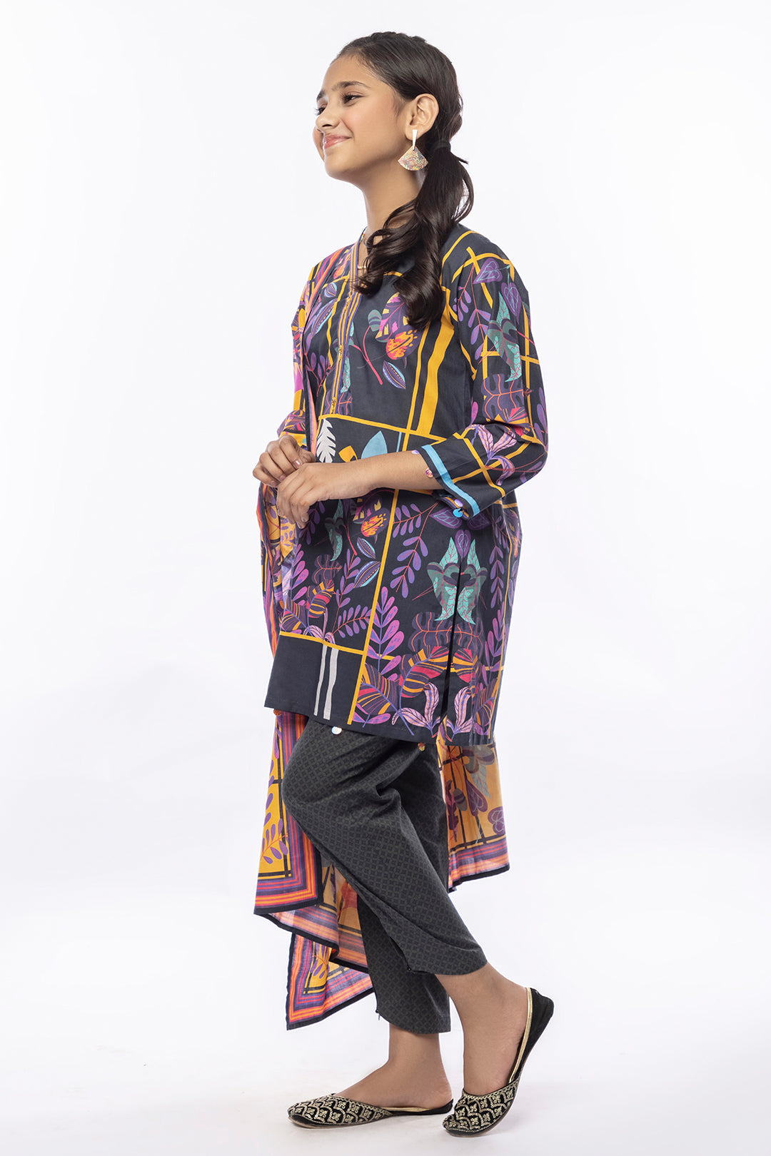 3Pcs Printed Lawn Suit Multi SKU : 3PCS-036