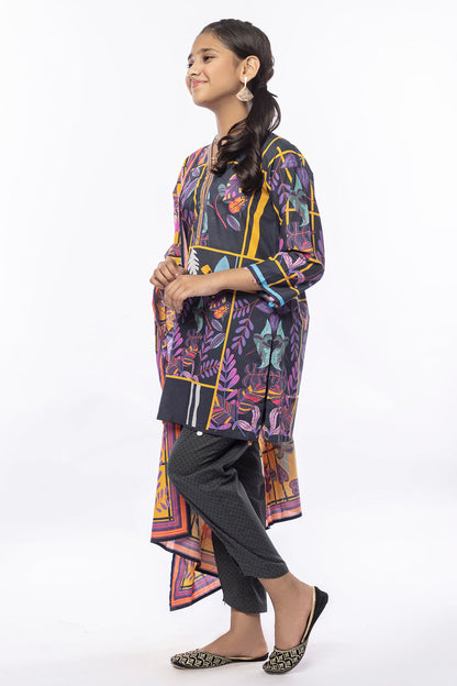 3Pcs Printed Lawn Suit Multi SKU : 3PCS-036