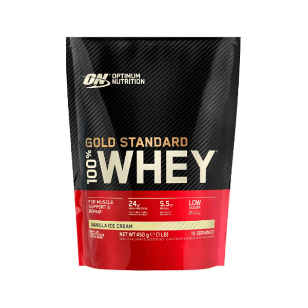 On Gold Standard Whey Protein Vanilla Ice Cream 450g 1lb