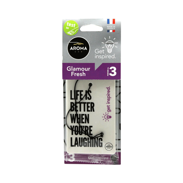 Aroma Car Get Inspired Glamour Fresh Car Freshener Card 1s