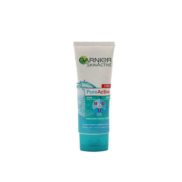 Garnier Pure Active 3 In1 Face Wash 100ml