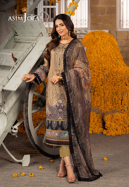 AJARP-16 PRINTED LAWN STITCHED 3 PCS