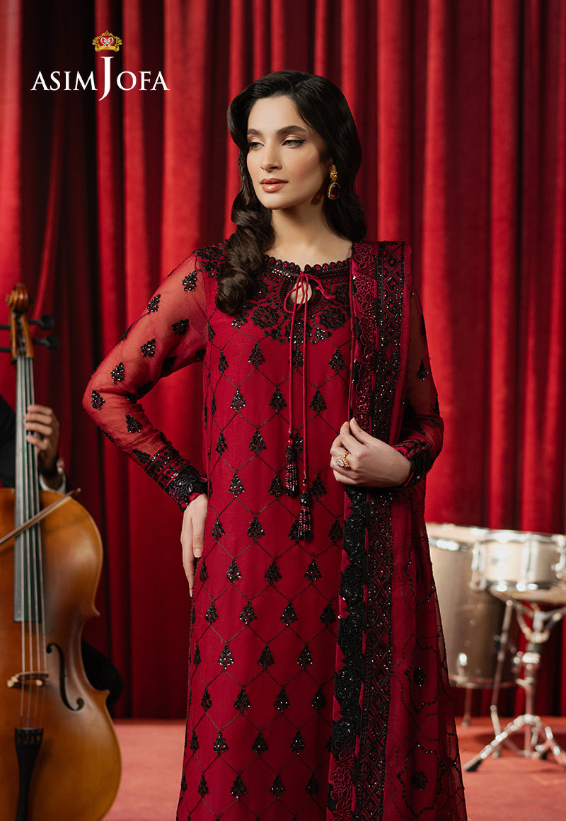 AJPF-07 EMBROIDERED CHIFFON 3 PCS