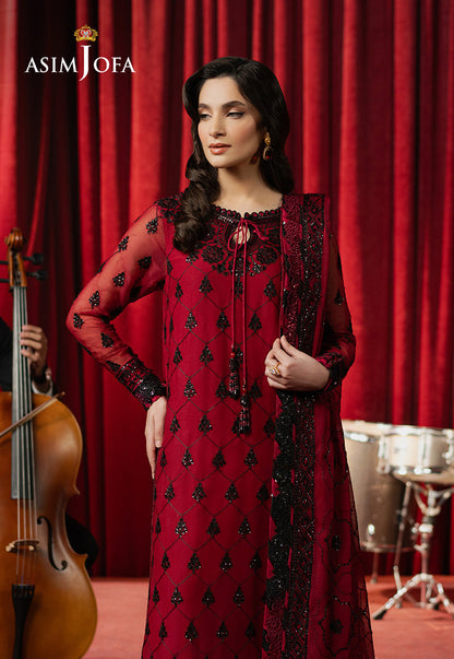 AJPF-07 EMBROIDERED CHIFFON 3 PCS