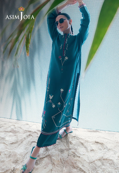 AJSBDP-02 Embroidered Lawn Stitched 2pcs