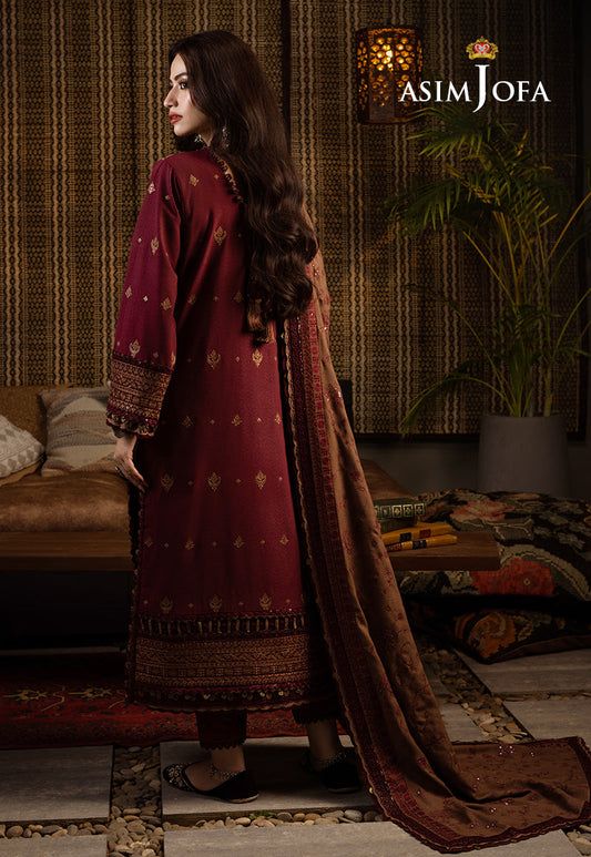AJKT-06 EMBROIDERED COTTON KARANDI 3 PCS