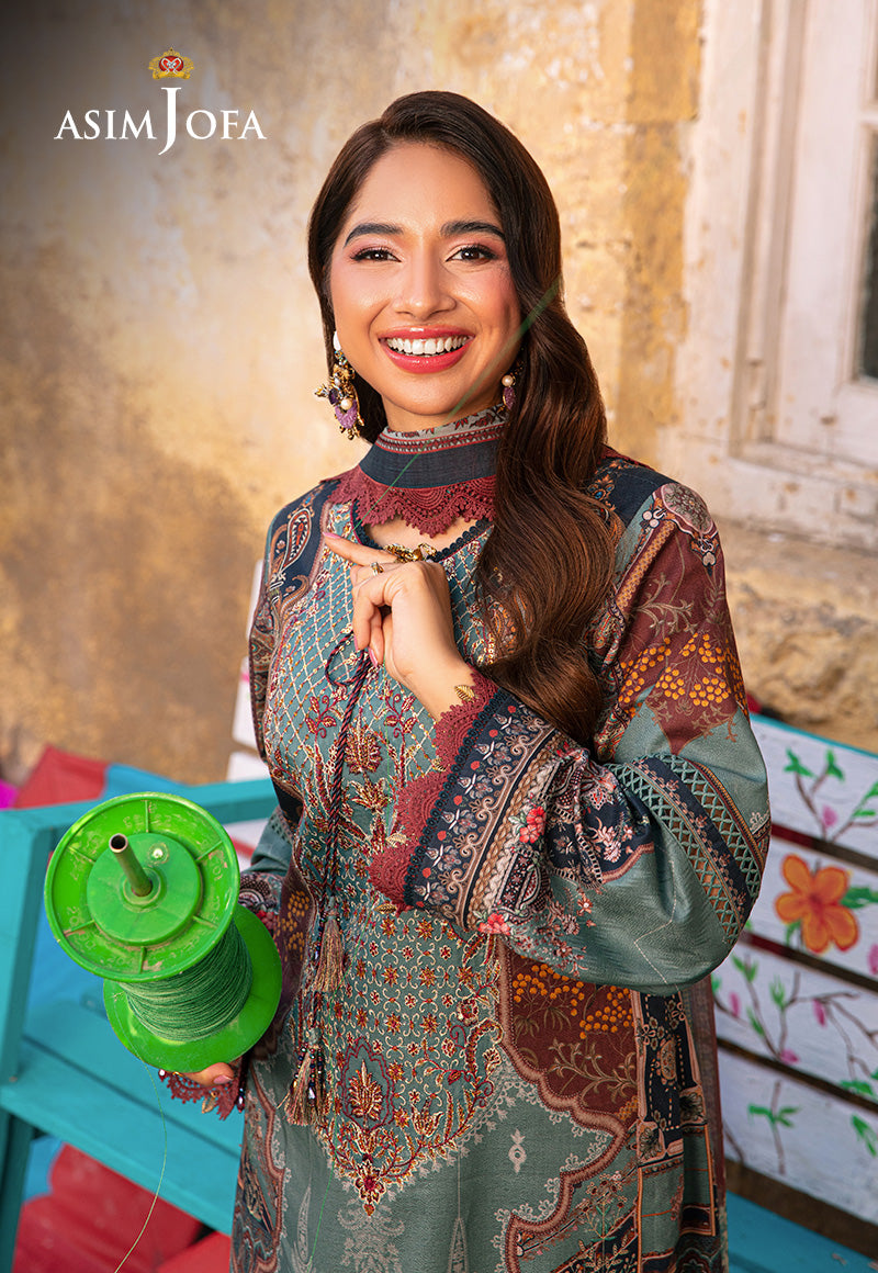 AJARP-01 EMBROIDERED JACQUARD STITCHED 3 PCS