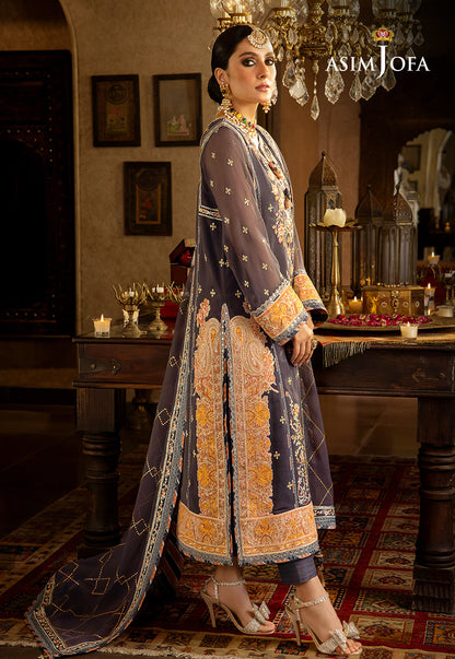 AJVF-04 EMBROIDERED CHIFFON 3 PCS