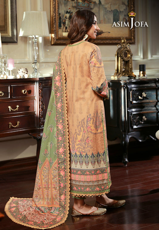 AJAWP-12 PRINTED KARANDI STITCHED 3 PCS