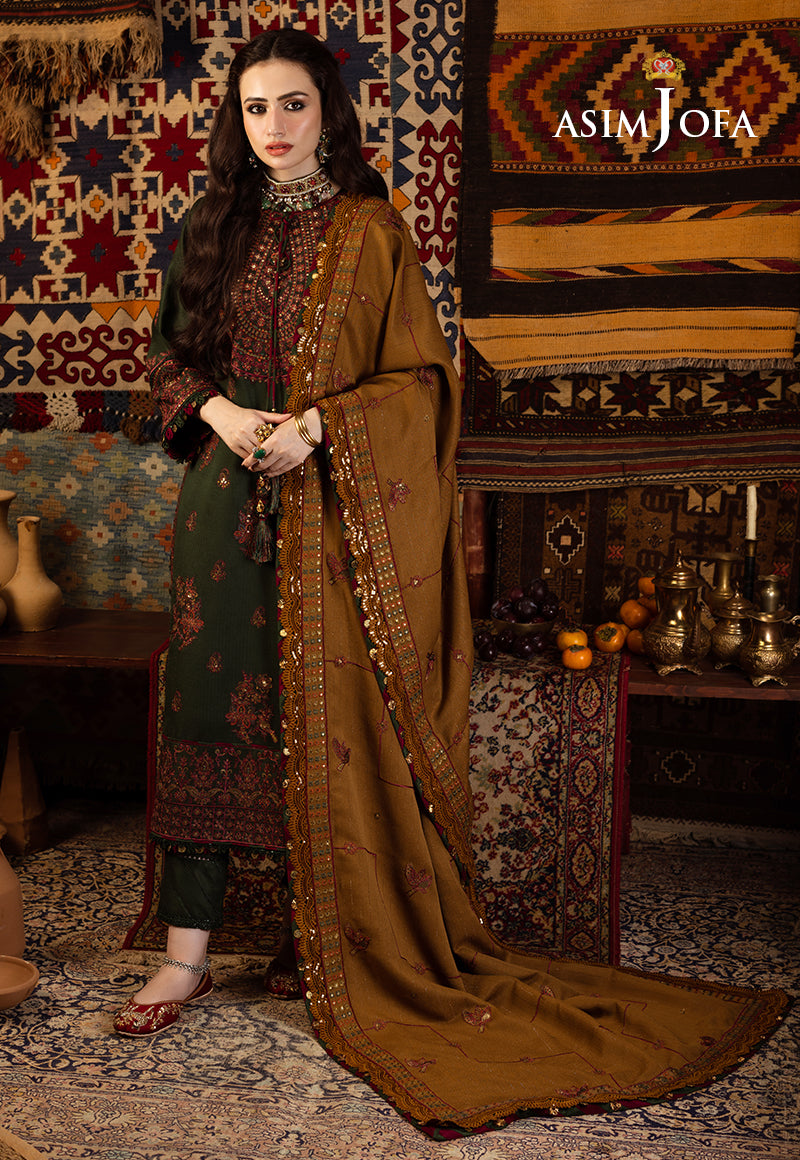 AJKT-10 EMBROIDERED SELF TWILL 3 PCS