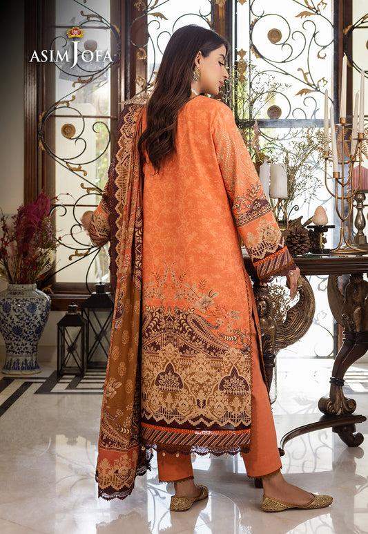 AJIWP-09 PRINTED KHADDAR STITCHED 3 PCS