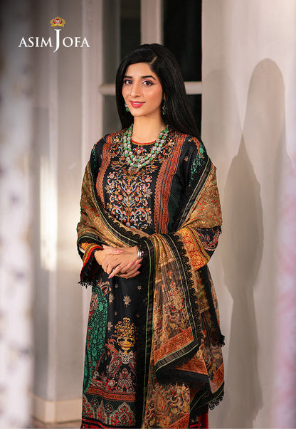 AJARP-18 PRINTED LAWN STITCHED 3 PCS