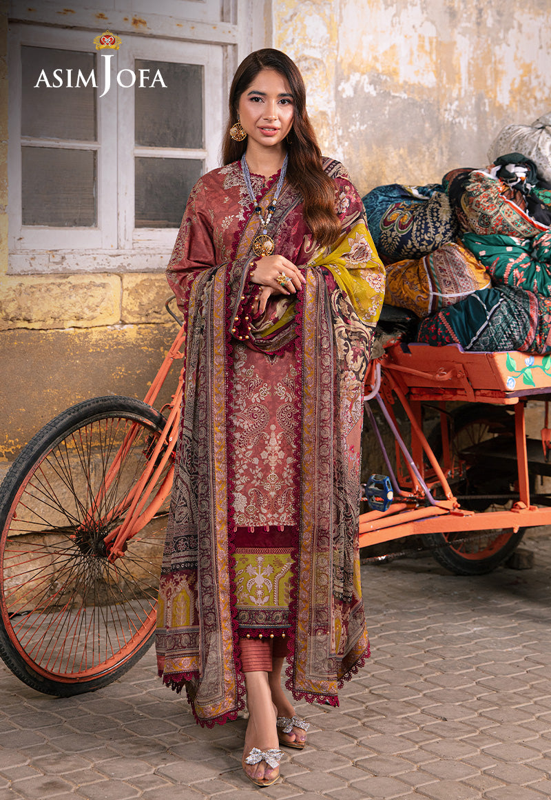 AJARP-17 PRINTED LAWN STITCHED 3 PCS