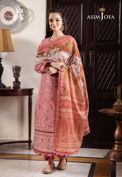 AJRWP-35 EMBROIDERED SLUB STITCHED 3 PCS