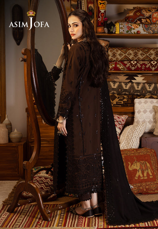 AJKT-04 EMBROIDERED COTTON KARANDI 3 PCS