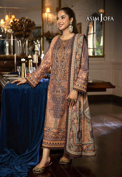 AJAWP-09 PRINTED KARANDI STITCHED 3 PCS