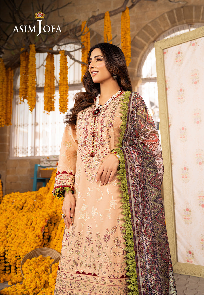 AJAR-31 EMBROIDERED JACQUARD 3 PCS