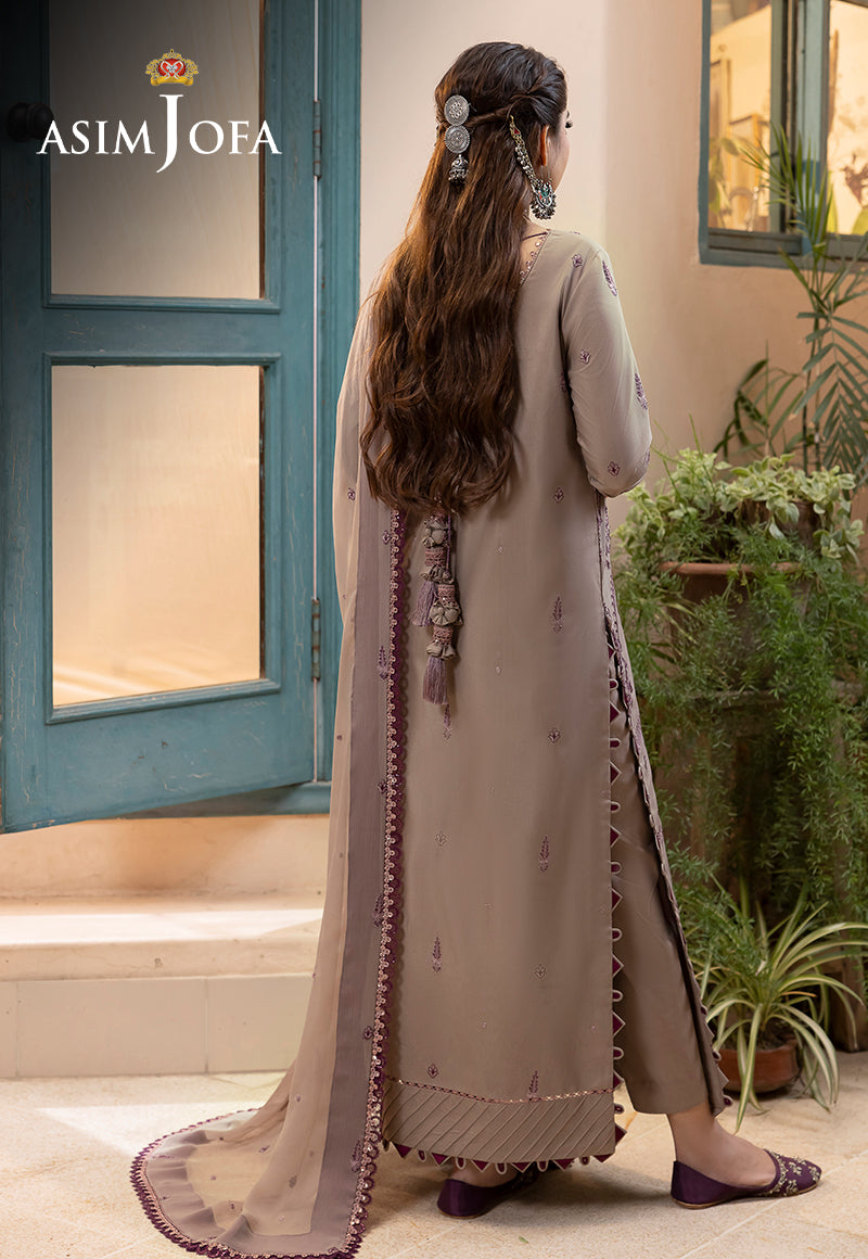 AJSW-23 EMBROIDERED LAWN SILK 3 PCS