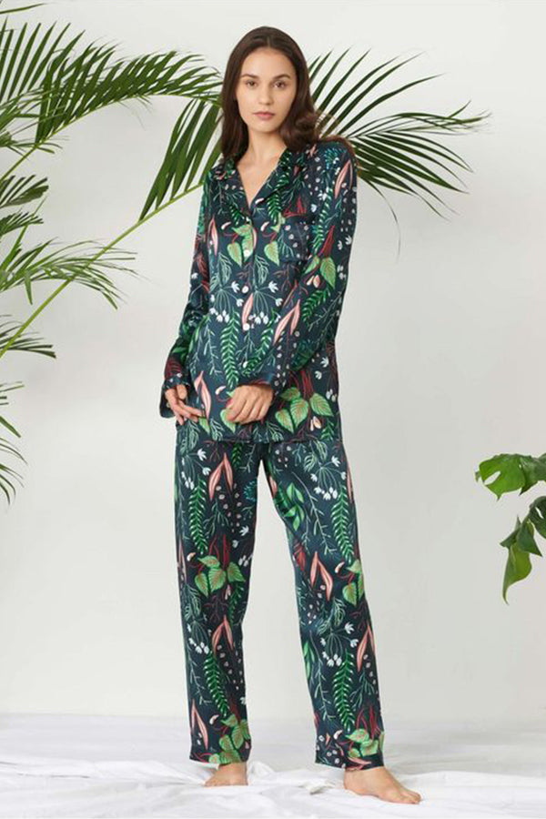 Studio By Arj She's Inn Fashion Forward Nightwear Satin Pajama set COMFORTABLE and BREATHABLE Women pJ Set