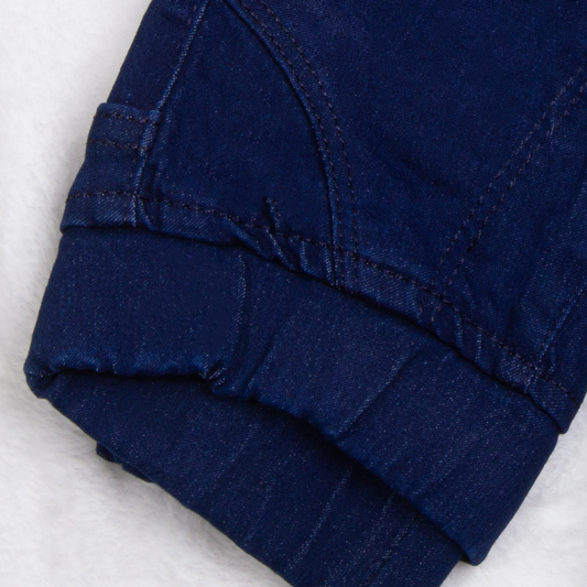 Baby Girl Navy Blue Denim Plain Jagging