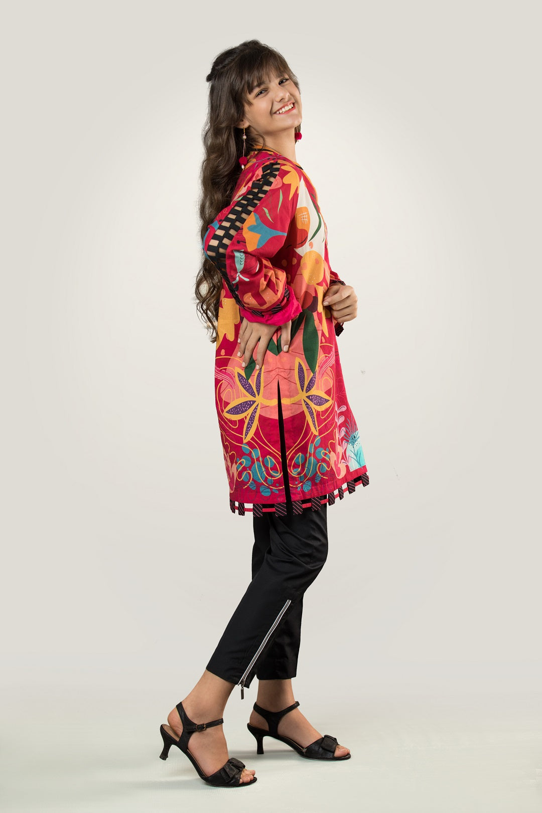 PRKT-052 POP ART Digital Printed Lawn Shirt & Cotton Trouser