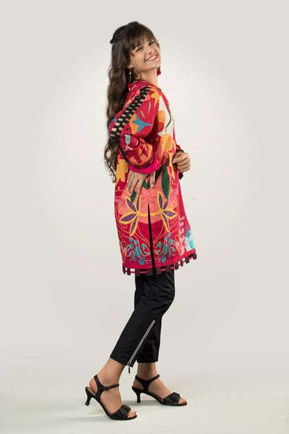 PRKT-052 POP ART Digital Printed Lawn Shirt & Cotton Trouser