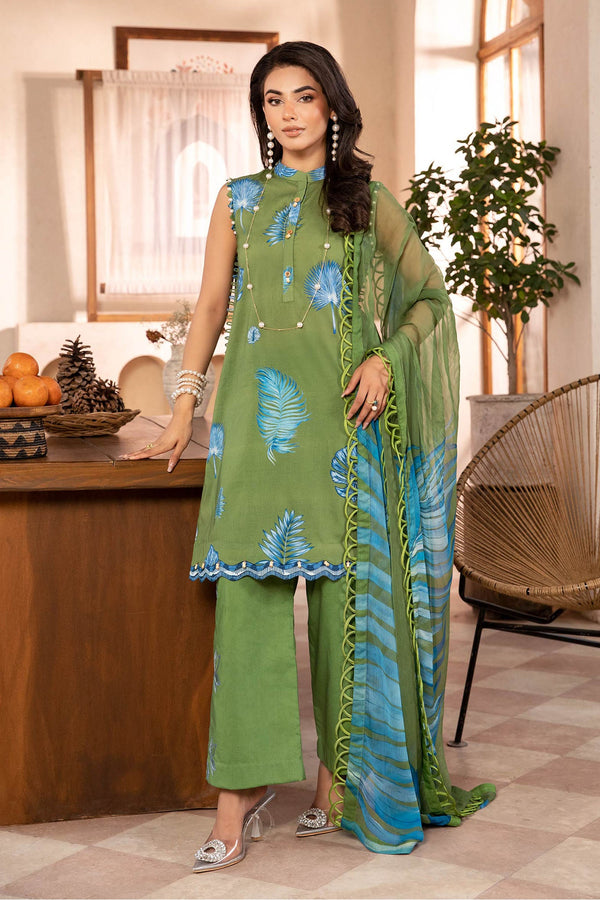 M.Basic by Maria B Unstitched 3 Piece Eid II Lawn Collection'2025-MB-906-A