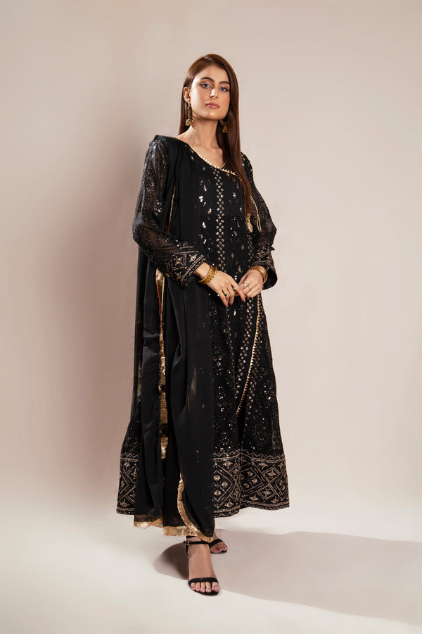 Manahils Stitched Formals Kurti 099